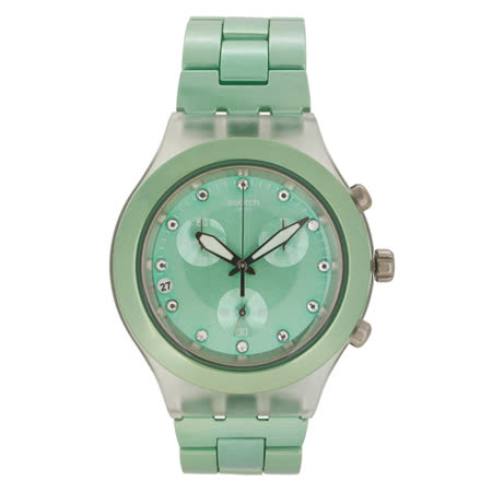 【好物分享】gohappy快樂購Swatch 三眼計時腕錶(果綠)評價寶 慶 遠東 餐廳