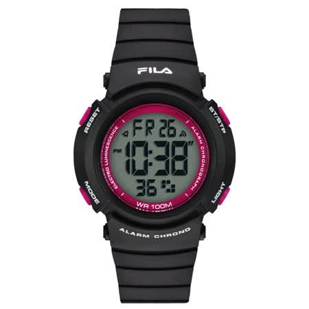 【好物分享】gohappy 線上快樂購FILA   酷玩色彩時尚運動腕錶-黑好用嗎愛 買 客