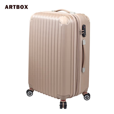 【ARTBOX】迷戀經典板橋 大 遠 百 購物 中心 - 20吋ABS可加大硬殼行李箱/登機箱(香檳)