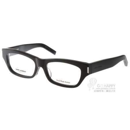 【真心勸敗】gohappy 線上快樂購Saint Laurent眼鏡 復古風名框款(黑) #YSLYVES5J 807好嗎高雄 大 遠 百貨