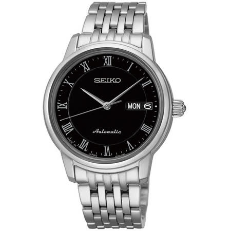 【部落客推薦】gohappy 購物網SEIKO 經典羅馬字體錶盤機械腕錶-黑/34mm/4R36-04F0D(SRP885J1)評價怎樣買 公司
