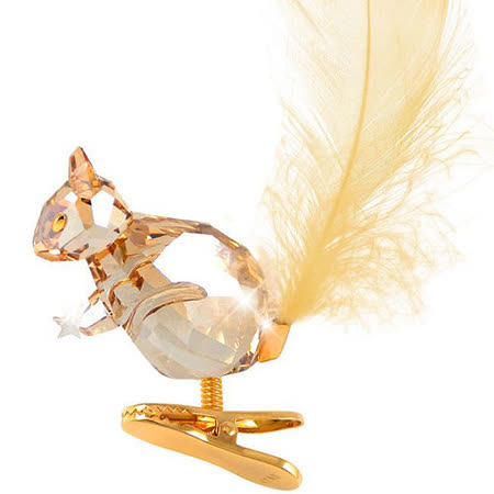 【開箱心得分享】gohappy快樂購物網SWAROVSKI 松鼠造型立體水晶雕塑掛飾-金色去哪買台中 sogo 百貨