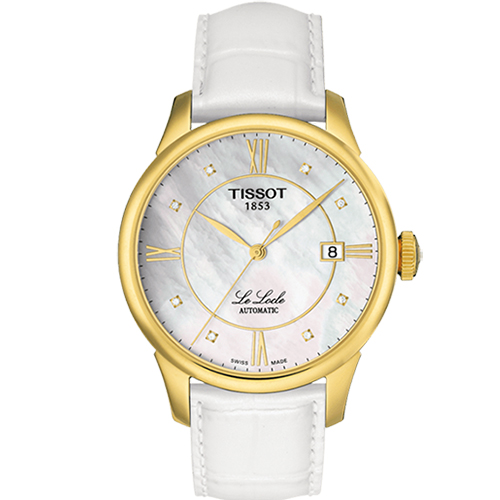 TISSOT LE LOCLE 經典真鑽奢華時尚機械腕表-40mm/T41545386 TISSOT LE LOCLE 經典真鑽奢華時尚機械腕表-40mm/T41545386