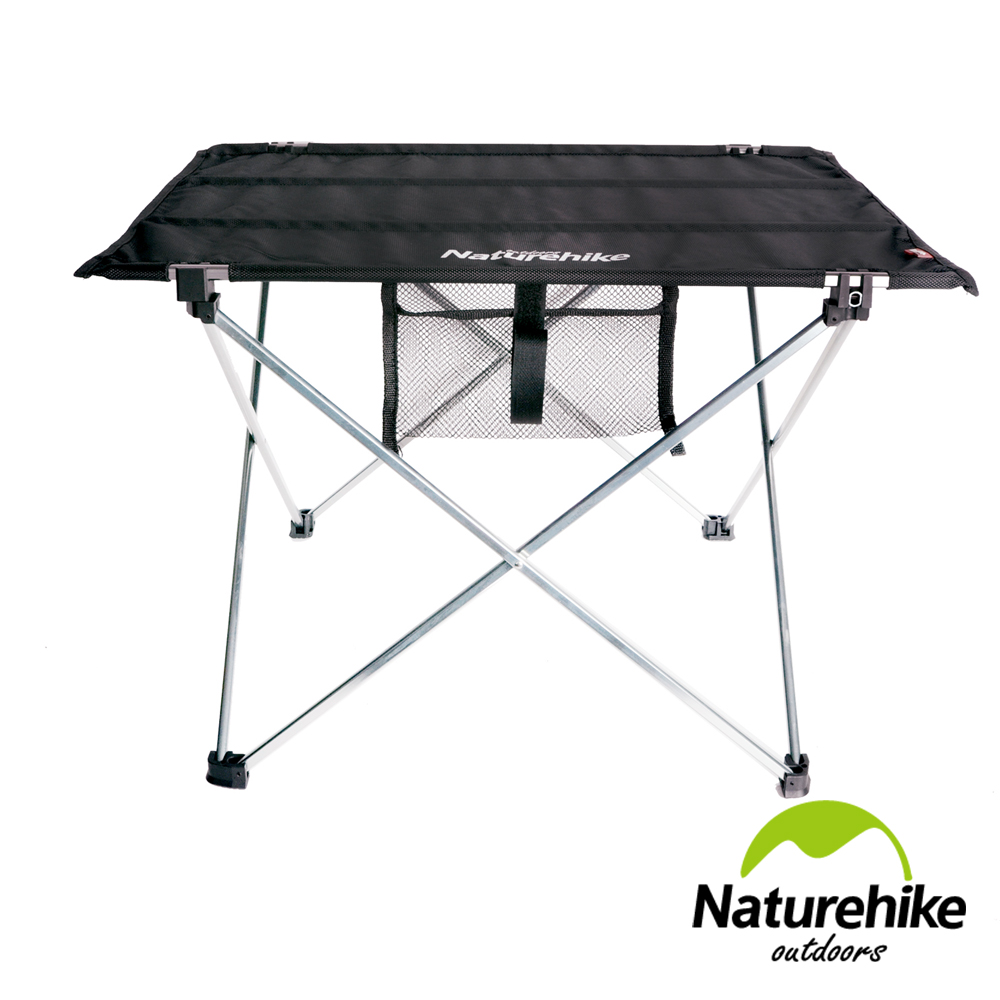 【Naturehike】便攜式鋁合金戶外折疊桌 露營桌 小號(黑色)