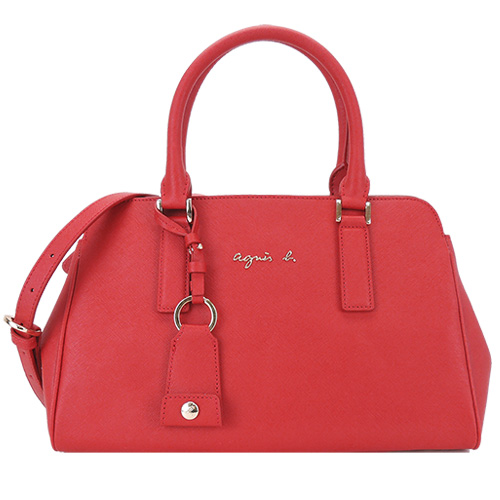 agnes b. VOYAGE金LOGO防刮三層兩用波士頓包(小/紅) agnes b. VOYAGE金LOGO防刮三層兩用波士頓包(小/紅)