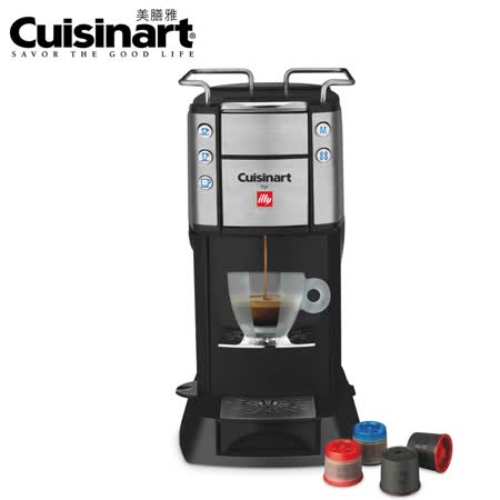 【部落客推薦】gohappy【美膳雅Cuisinart】for illy Espresso頂級膠囊咖啡機 EM-400TWBK評價如何台中 大 遠 白