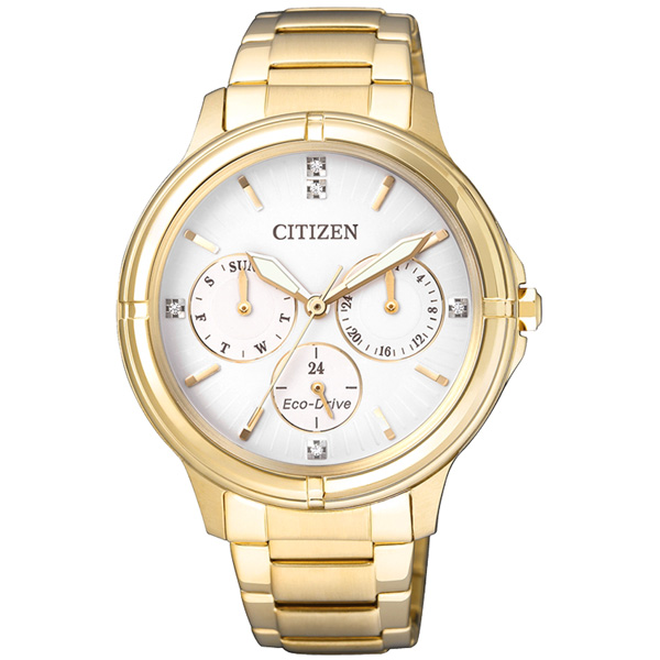 CITIZEN Eco-Drive 無暇光彩光動能女錶-白x金 CITIZEN Eco-Drive 無暇光彩光動能女錶-白x金