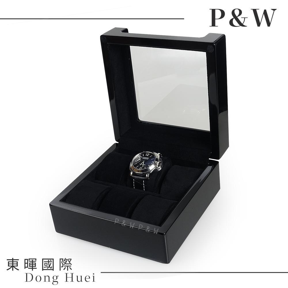 【P&W名錶收藏盒】【木質 鋼琴烤漆】透明上蓋 手工精品 木盒 【6只裝】錶盒