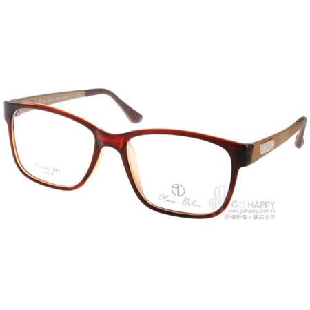 【部落客推薦】gohappyALAIN DELON眼鏡 法式簡約款(棕-金) #AD20262 BR1去哪買愛 買 網 路 購物