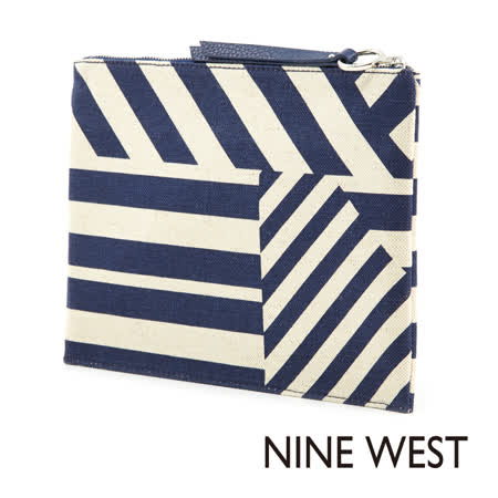 【私心大推】gohappy 線上快樂購Nine West--不規則條紋手拿包--條紋藍開箱遠東 汽車 百貨