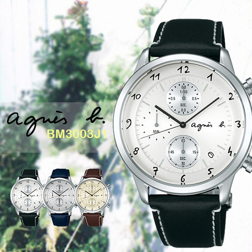 agnes b 法國藝術手寫都會風時尚計時腕錶-銀/40mm/VD57-00A0S(BM3003J1) agnes b 法國藝術手寫都會風時尚計時腕錶-銀/40mm/VD57-00A0S(BM3003J1)