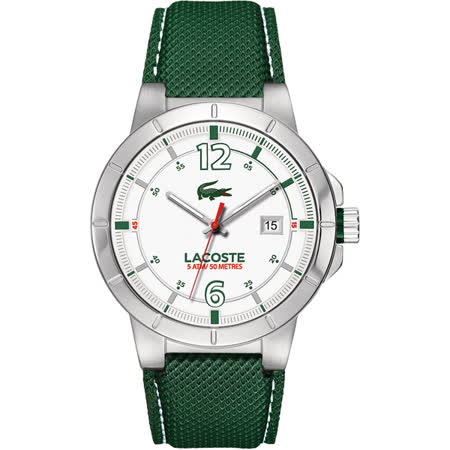 【私心大推】gohappy線上購物Lacoste 鱷魚 都會時尚大三針腕錶-銀x綠 L2010726哪裡買遠東 寶 慶 週年 慶