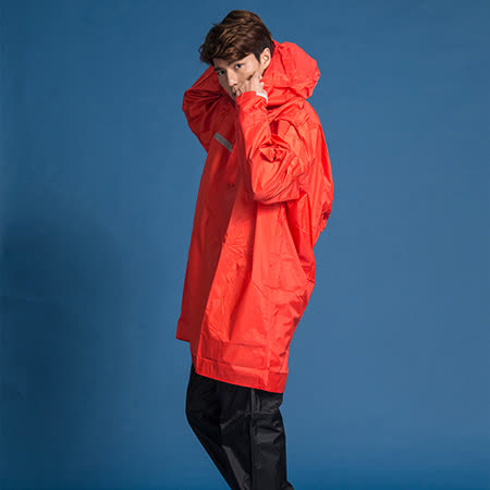 【私心大推】gohappy 購物網OutPerform-頂峰360度全方位太空背包雨衣(短版)-橘紅-上衣+單褲價格買 公司
