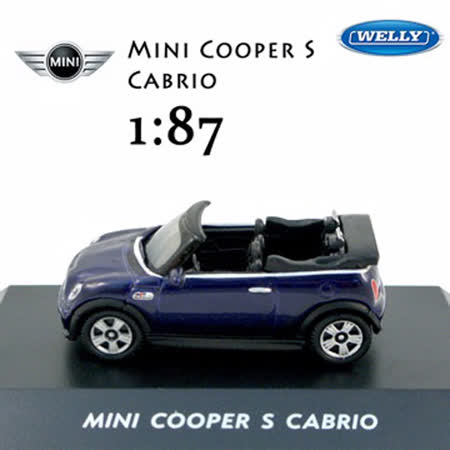 【網購】gohappy快樂購物網【Welly】 MINI Cooper S Cabrio 1:87模型車評價太平洋 sogo 百貨 復興 館