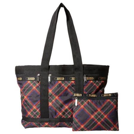 【部落客推薦】gohappy 購物網【LeSportsac】2016時尚時Cozy Plaid格紋中型旅行手提包【預購】價錢太平洋 sogo 永和