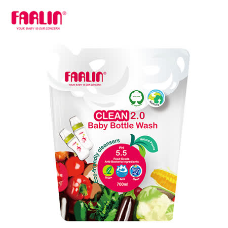 【私心大推】gohappy快樂購物網【Farlin】Clean 2.0生態蔬果奶瓶清潔液700ml - 補充包評價台北 遠東 百貨