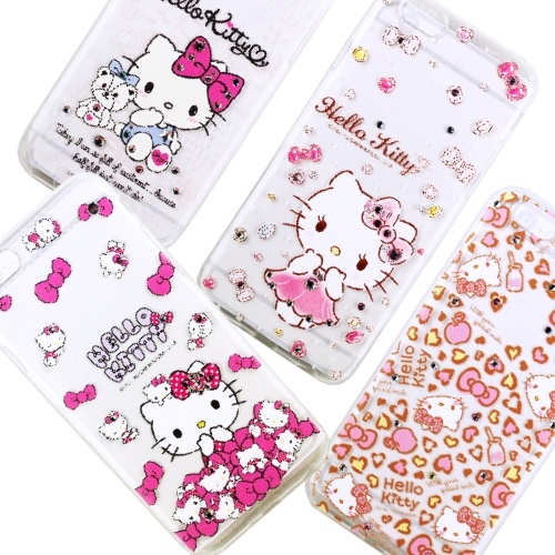 【Hello Kitty】iPhone6 /6s 彩鑽透明保護軟套 【Hello Kitty】iPhone6 /6s 彩鑽透明保護軟套