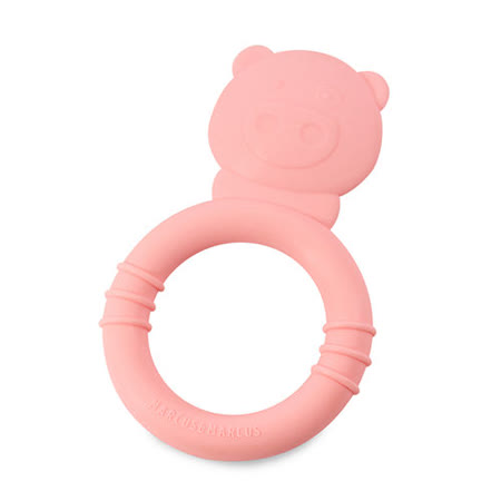 【網購】gohappy 購物網【MARCUS＆MARCUS】動物樂園矽膠固齒玩具-粉紅豬有效嗎愛 買 官網
