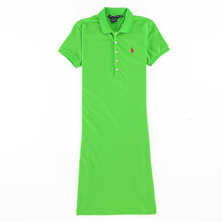 【私心大推】gohappy線上購物Ralph Lauren 小馬素色連身POLO洋裝(亮綠)去哪買大 遠 百 高雄 店
