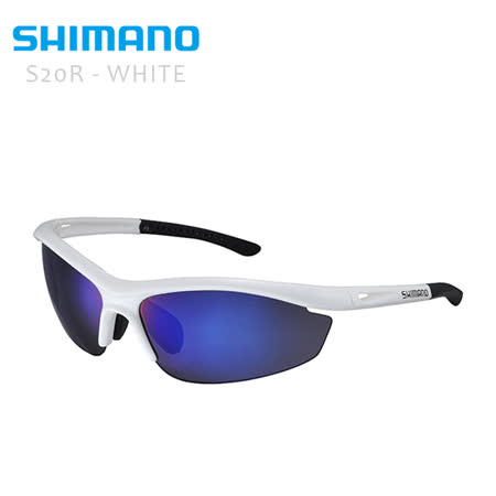 SHIMANO S大 買 家 購物 金20R 運動太陽眼鏡 金屬白 / 黑