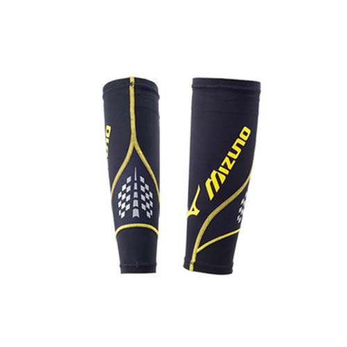 MIZUNO 進化型BG護小腿 -美津濃 慢跑宜蘭 愛 買 路跑 馬拉松 護腿套 黃黑