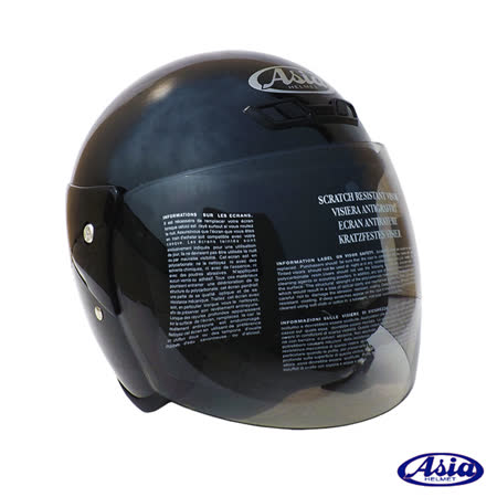 ASIA Free基隆 愛 買 營業 時間Style A702 3/4罩式安全帽 亮黑