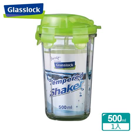 【網購】gohappy線上購物Glasslock強化玻璃環保攜帶型水杯500ml一入 - 繽彩綠(RC105)去哪買線上 sogo