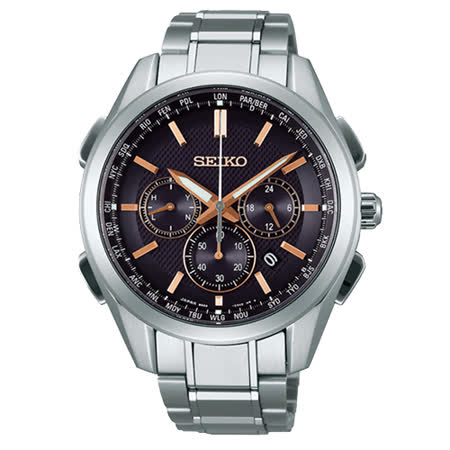 【勸敗】gohappy快樂購物網SEIKO Brightz 鈦計時太陽能三眼電波腕錶-黑x玫瑰金標/43mm/8B92-0AA0K(SAGA199J)有效嗎台中 大 遠