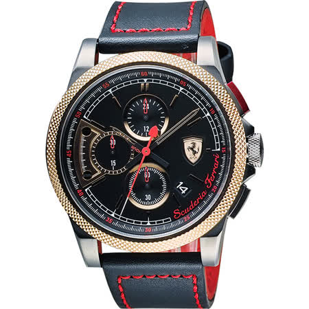 【好物分享】gohappyScuderia Ferrari Formula Italia S 計時手錶-黑x玫塊金框 0830313有效嗎台南 sogo