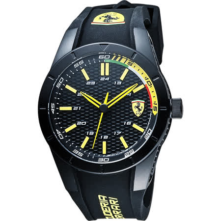 【勸敗】gohappy線上購物Scuderia Ferrari 法拉利 RedRev 競速手錶-黑x黃時標/44mm 0830302評價怎樣基隆 愛 買 美食