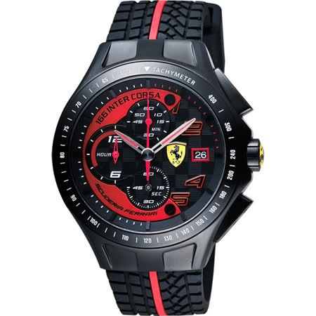 【好物推薦】gohappy 線上快樂購Scuderia Ferrari 法拉利 Race Day 計時手錶-黑/44mm 0830077好用嗎gohappy 快樂 購 網站