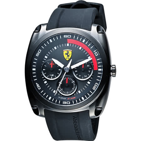 【開箱心得分享】gohappy 線上快樂購Scuderia Ferrari 法拉利 TIPO J-46日曆手錶-黑/46mm 0830320效果如何愛 買 嘉義