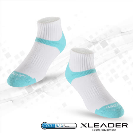 【LEADER】COOLMAX/除臭／機能運動襪高雄 遠 百 威 秀 影 城(白藍)