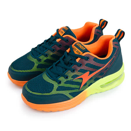【網購】gohappy線上購物【女】ARNOR 寬楦氣墊慢跑鞋 WIDE RUN 藍橘綠 53637評價好嗎中 和 遠 百