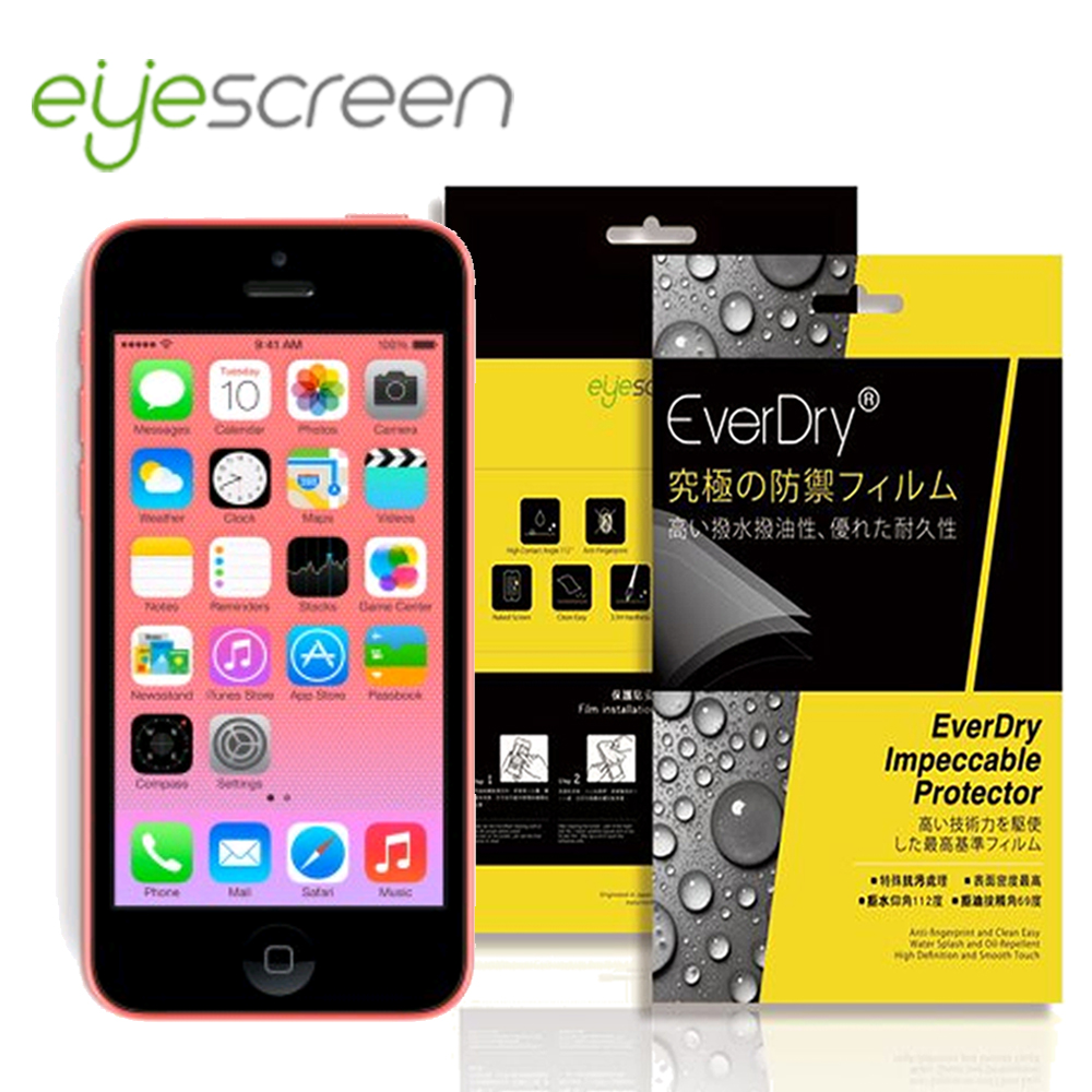 EyeScreen Apple iPhone5／5s／5c／SE EverDry PET 螢幕保護貼