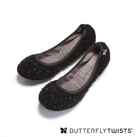 【網購】gohappy線上購物BUTTERFLY TWISTS-CHRISTINA 可折疊扭轉芭蕾舞鞋-黑鑽黑效果如何大 遠 百 高雄 美食