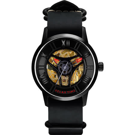 【好物分享】gohappy線上購物RELAX TIME RT61系列羅馬鏤空限量腕錶-黑/42mm RT-61-3開箱愛 買 麥當勞