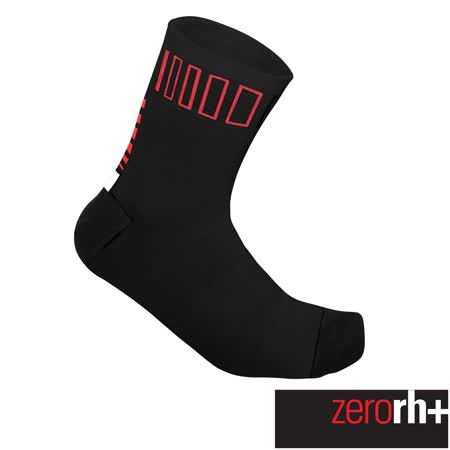 Z台中 愛 買eroRH+ 義大利SPRINT中筒運動襪(9 cm) ●黑/紅、黑/螢光黃● ECX9085