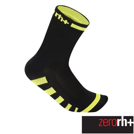 ZeroRH+ 義大利ERGO高筒運動襪(13 cm) ●黑/白威 秀 遠 百、黑/黃● ECX9093