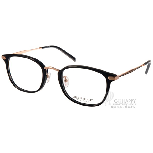 JILL STUART光學眼鏡 浪漫柔美簡約款(黑-金) #JS56017Z C01