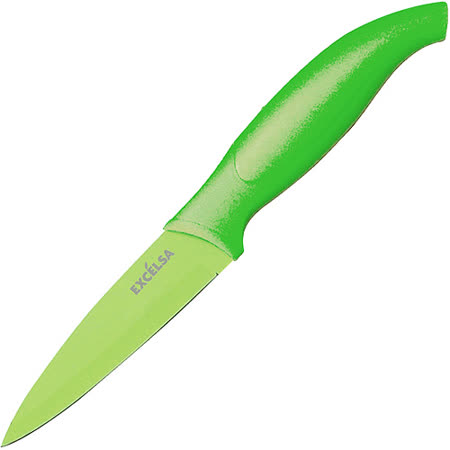 【好物推薦】gohappy 線上快樂購《EXCELSA》Color不沾蔬果刀(綠9cm)評價如何大 遠 百 台中 店