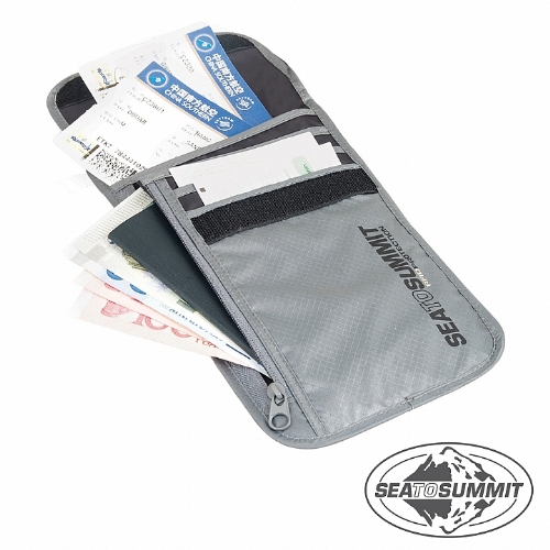 SEATOSUMMIT RF遠東 百貨 公司 板橋 店ID旅行安全頸掛式證件袋(5隔層)(灰色)