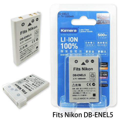 Kamera 通過BSMI認證 NIKON EN-EL5 高容量相機鋰電池
