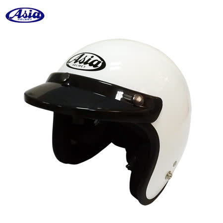 ASIA A706 精裝素色sogo 營業細條安全帽 白