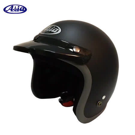 ASIA A706 精裝素高雄 大 遠 百 電話色寬條安全帽 平黑/灰