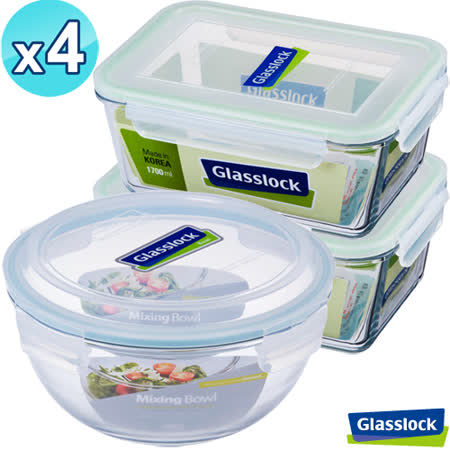 【網購】gohappy 線上快樂購(團購4組)Glasslock強化玻璃微波保鮮盒-新鮮輕食3件組好用嗎遠東 百貨 板橋 週年 慶
