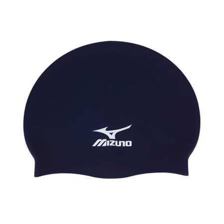 MIZUNO SWIM矽膠泳帽 -彈性泳帽大 遠 百 台南 餐廳 海灘 戲水 游泳 美津濃 丈青白 F