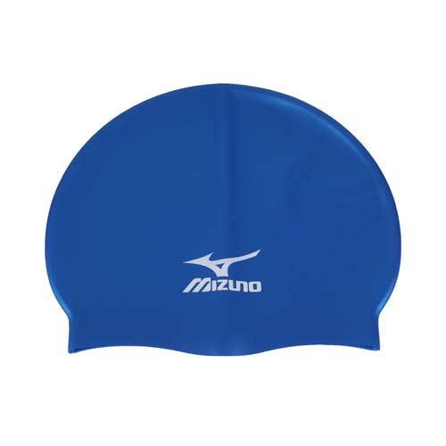 MIZUNO SWIM矽膠泳帽 -彈性泳帽 海台中 大 遠 百 週年 慶 時間灘 戲水 游泳 美津濃 藍白 F