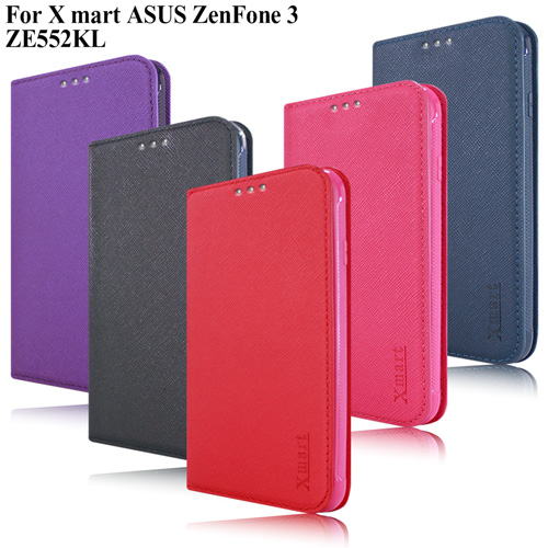 X_mart ASUS ZenFone 3 ZE552KL 5.5 吋鍾愛原味磁吸側掀皮套 X_mart ASUS ZenFone 3 ZE552KL 5.5 吋鍾愛原味磁吸側掀皮套