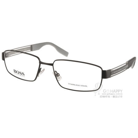 【好物分享】gohappy線上購物HUGO BOSS 光學眼鏡 別緻經典細框款(黑-銀) #HB0567 INX好嗎遠東百貨